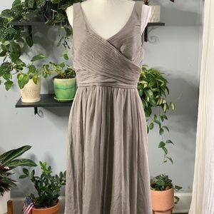 Jcrew gray sleeveless dress